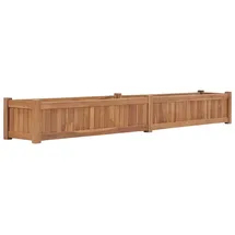 vidaXL Hochbeet Massivholz Teak 200 x 30 x 25 cm