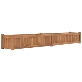 vidaXL Hochbeet Massivholz Teak 200 x 30 x 25 cm