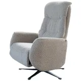 KAWOLA Sessel SARI Relaxsessel drehbar Stoff taupe