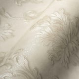 A.S. Création Architects Paper Vliestapete Luxury Wallpaper Tapete mit Ornamenten barock 10,05 m x 0,53 m creme metallic Made in Germany 324221 32422-1