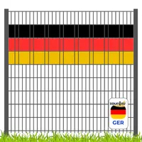 zaunzu Sichtschutz Deutschland für Doppelstabmatten Volle Streifenbreite