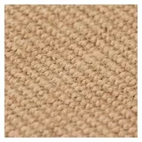 vidaXL Teppich Jute mit Latexrücken 70x130 cm Natur