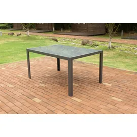 Trendline Glastisch New York Gartentisch 150 x 96 x 74 cm Anthrazit