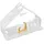 Alessi Bark Crib BM09 W - Design Weihnachtskrippe Reproduktion mit goldenen Details, Edelstahl, weiß
