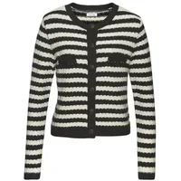 LASCANA Strickjacke Damen schwarz-weiß gestreift Gr.36/38