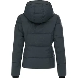 Ragwear Damen, Wasserdichte Steppjacke mit abnehmbarer Kapuze Gleama Melange YOUMODO Dark Grey Gr. S - S