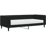 vidaXL Tagesbett mit Matratze 90 x 200 cm schwarz