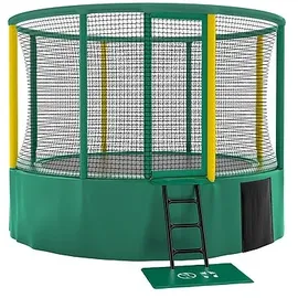 Akrobat Trampolin Gallus Inground 427 cm Grün-Gelb