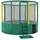 Akrobat Trampolin Gallus Inground 427 cm Grün-Gelb