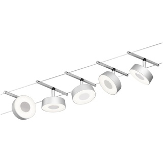 Paulmann 94475 LED Seilsystem Circle Basisset 5x180lm 5x5W 3000K 230/12V Chrom matt