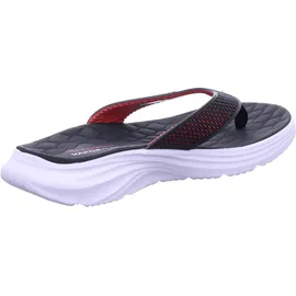 SKECHERS Vapor Foam sandal für Herren Sayto Sandale, Black KPU/Red Trim, 42 EU