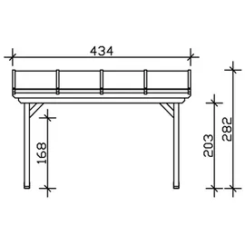 SKANHOLZ Ancona 434 x 350 cm eiche hell