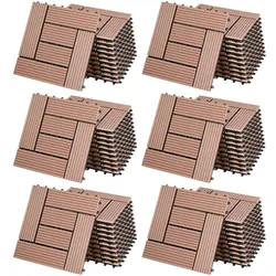 WPC Fliesen 66er-Set Mosaik Terrakotta - 30x30cm