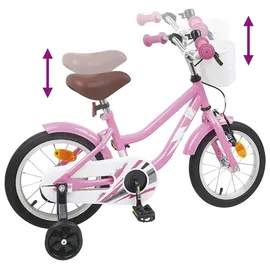 vidaXL Kinderfahrrad 14 Zoll rosa