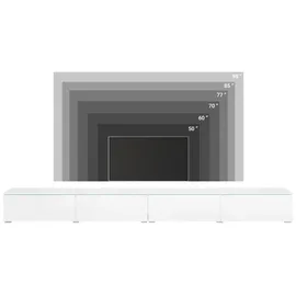 Home Affaire Vera TV-Schrank 300 cm Braun Kunststoff/Metall/Holzwerkstoff