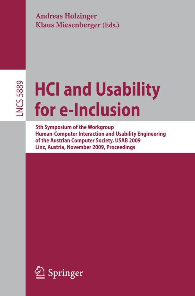 Hci And Usability For E-Inclusion - Fahim Akhter  Katrin Arning  Christian Beck  Dudley Dolan  Nora Pan  Michael Henin  Kartoniert (TB)