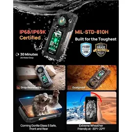 Ulefone Armor 33 Pro 16 GB RAM 512 GB Phantom Black
