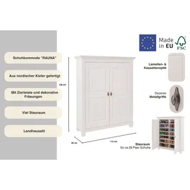 OTTO home Rauna 113 x 138 x 39 cm weiß / weiß