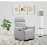 dorel home Relaxsessel Lugo Polyester 71 x 102 x 86 cm Grau mit Schlaffunktion