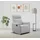 dorel home Relaxsessel Lugo Polyester 71 x 102 x 86 cm Grau mit Schlaffunktion