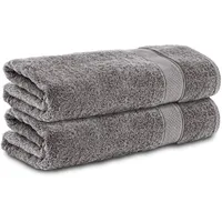 Komfortec 2er Set Duschtücher, 70x140cm Größe, Doppelpack,%100 Baumwolle, Handtücher,
