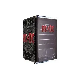 CUBES HC 203 AC/DC Getränkekühlschrank (115 l, 845 mm hoch, Schwarz/Rot)