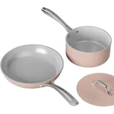 Ciarra Beyond Kochgeschirr Pfannenset mit Deckeln 2-tlg. Topf-Set Antihaftbeschichtung Topf- & Pfannen-Sets VMFPP2620