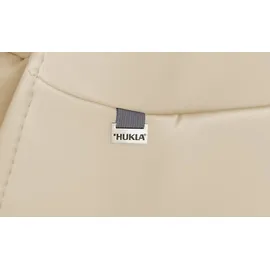 Hukla Relaxsessel Pascal Leder 83 x 105 x 90 cm Creme drehbar