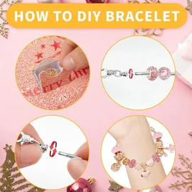 luxuskollektion Adventskalender Mädchen 2024 DIY Schmuck Bastelset 24 Tage Geschenk