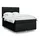 vidaXL Boxspringbett mit Matratze Schwarz 140x200 cm Stoff