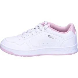 Puma Damen Court Classy Turnschuhe, Puma White Whisp Of Pink Puma Silver, 38.5 EU - 5,5 UK