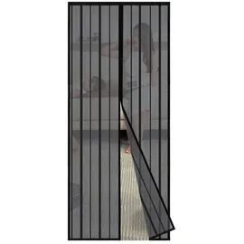 Sekey Insektenschutz-Tür 120 x 210 cm Schwarz