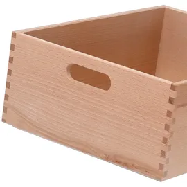 Zeller Present Holzkiste 40 x 30 x 15 cm 1-tlg. beige