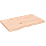 vidaXL Waschtischplatte 80x50x4 cm Massivholz Unbehandelt