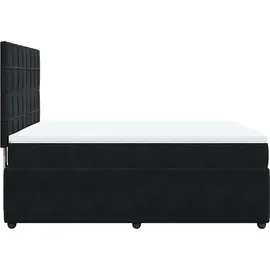 vidaXL Boxspringbett 140 x 200 cm Schwarz