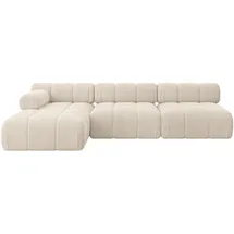 altdecor Ecksofa modulares Sofa Razon-L2 - 285x160x70 cm Beige Cord