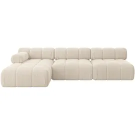 altdecor Ecksofa modulares Sofa Razon-L2 - 285x160x70 cm Beige Cord