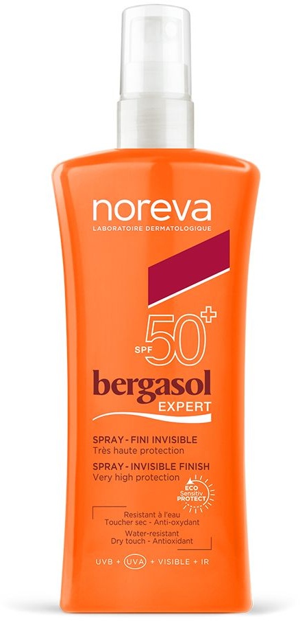 noreva Bergasol EXPERT Spray Fini Invisible SPF50+ 125 ml liquide