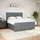 vidaXL Boxspringbett 180 x 200 cm Dunkelgrau