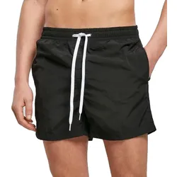 DEF MERCH Herren Bade-Shorts Sommer-Shorts mit Taschen und Innenslip Bademode BY050 Schwarz - XL