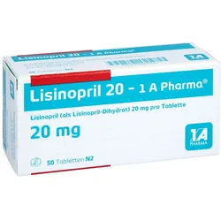 Lisinopril 20-1a Pharma Tabletten 50 St