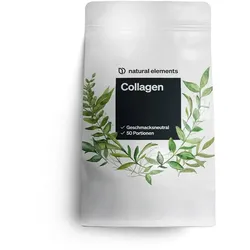 natural elements Collagen Pulver – Kollagen Hydrolysat Peptide Typ 1 und 3 ohne Aromen 500 g