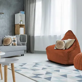 Mobili Rebecca Sitzsack Orange Polyester 90 x 70 x 80 cm Orange