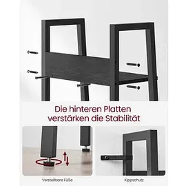 VASAGLE Bücherregal schwarz 33,8 x 30,0 x 170,0 cm