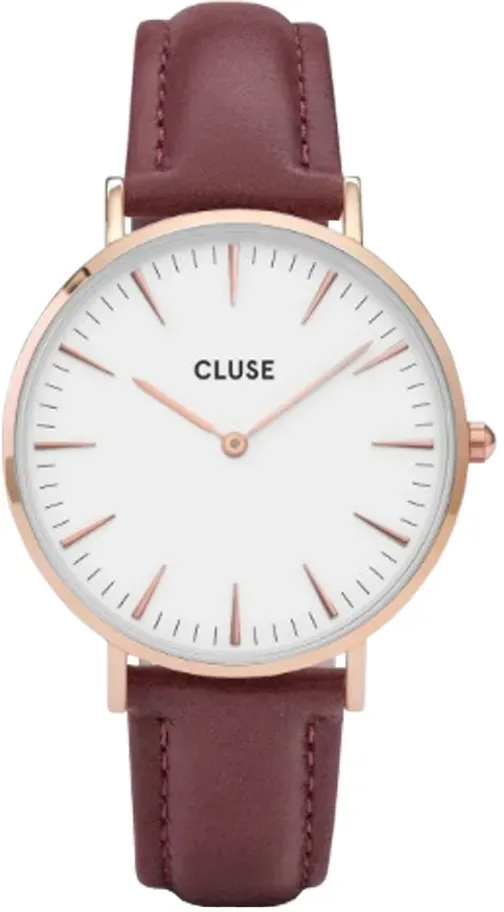 CLUSE - LA BOHÈME - rosegold - white - marsala / 38 MM