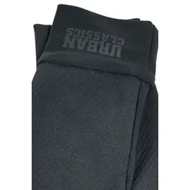 URBAN CLASSICS Logo Cuff Performance Gloves Schwarz S/M