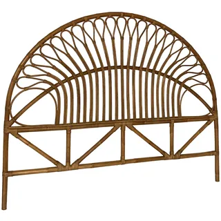 sweeek - Kopfteil aus dunklem Rattan - Malacca