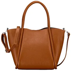 Hausfelder Manufaktur Handtasche mit herausnehmbarem Futteral Hellbraun Damen 