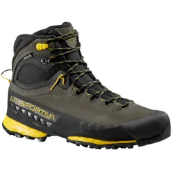 La Sportiva Wanderschuhe TX 5 GTX Nubuckleder (wasserdicht, stabil, schützend) carbongrün/schwarz/gelb Herren