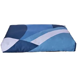 dehner lieblinge Kuschelkissen Blue Wave M 75 x 52 cm blau